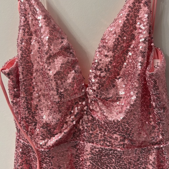 Lavender Haze- Pink Mini Dress with “Taylor Swift” Lavender faux fur jacket - Picture 3 of 5